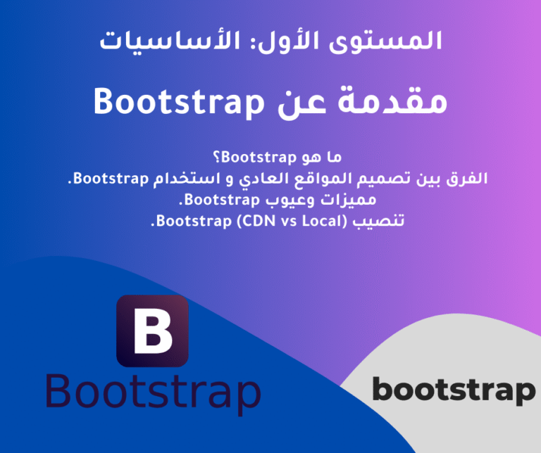1 – مقدمة عن Bootstrap – المستوى الأول: الأساسيات