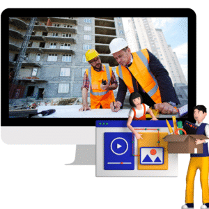 تصميم موقع شركة مقاولات شامل الأرشفة