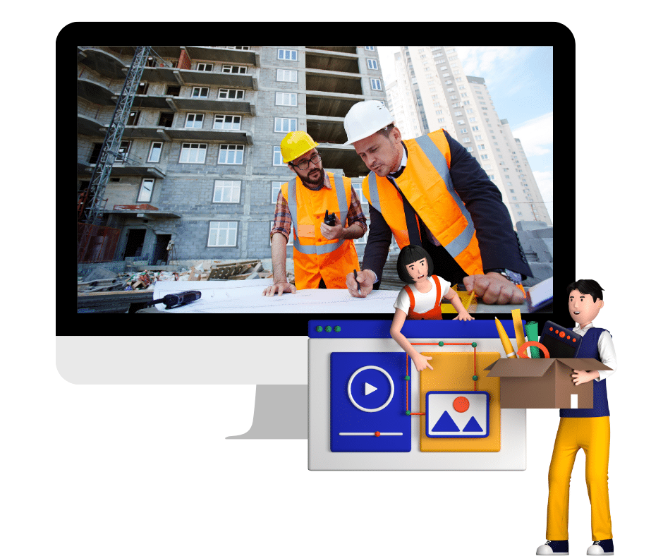 3 تصميم موقع شركة مقاولات شامل الأرشفة - الصورة 1